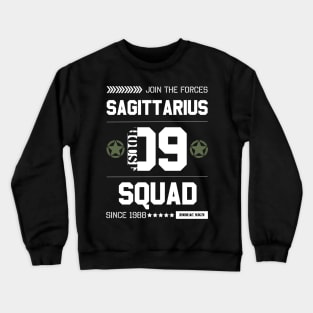 Zodiac Majesty Sagittarius Squad White Crewneck Sweatshirt